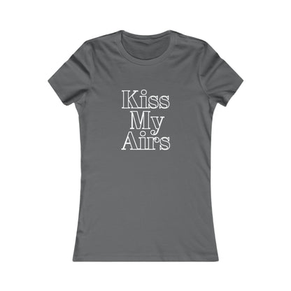 Kiss My Airs Women's Tee - Stylish Graphic Shirt for Casual Vibes - Drippin Diamonds Designs