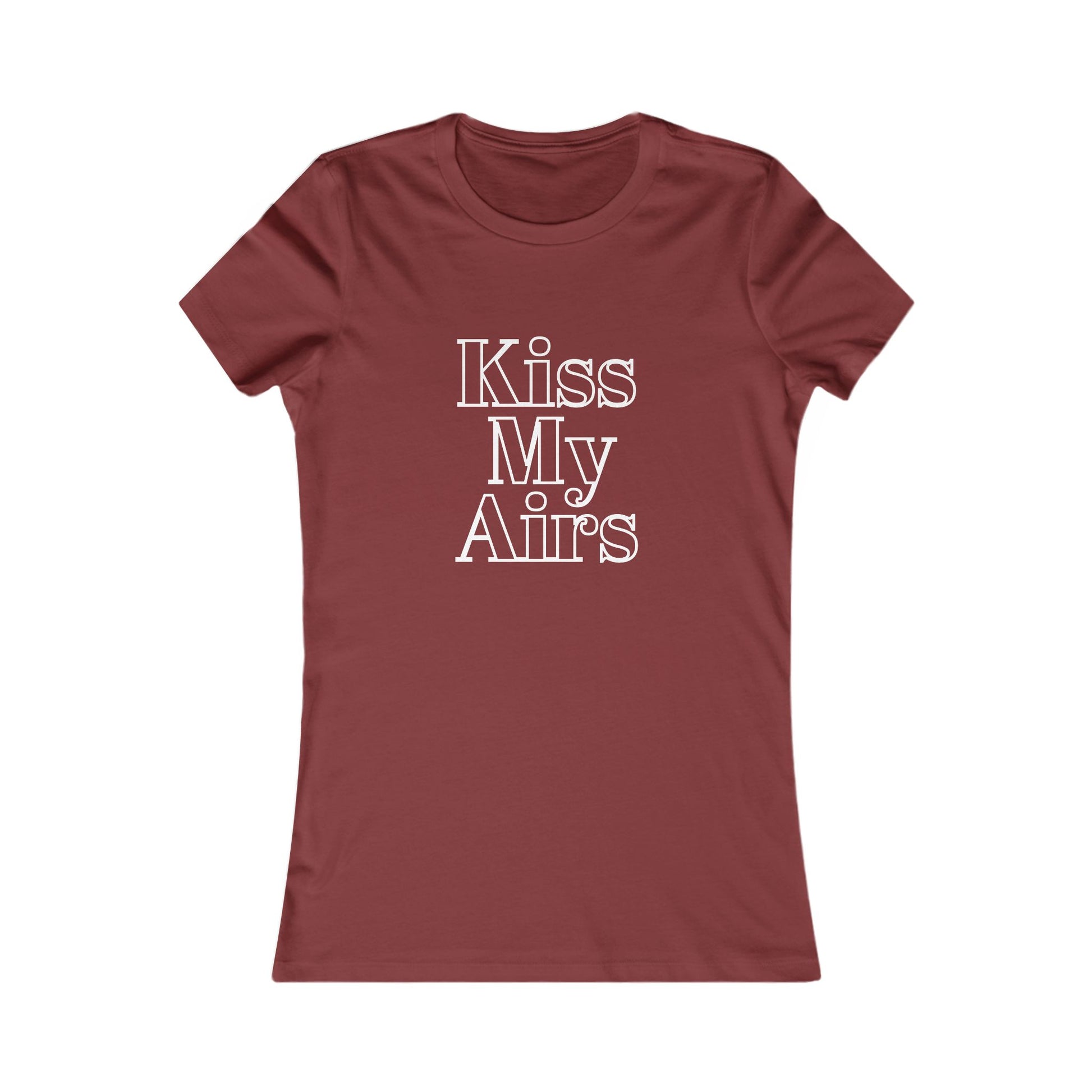 Kiss My Airs Women's Tee - Stylish Graphic Shirt for Casual Vibes - Drippin Diamonds Designs