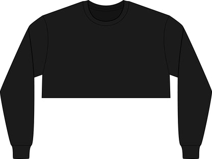 Women's Kiss My Airs Awesome Crop Long Sleeve Tee