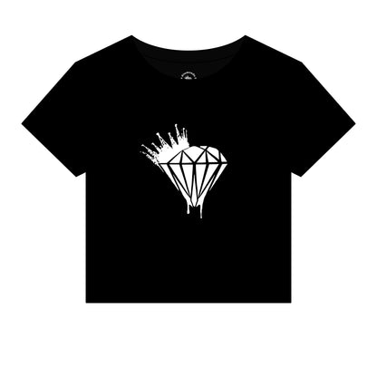 Women's Drippin Diamond Micro Rib Baby Tee
