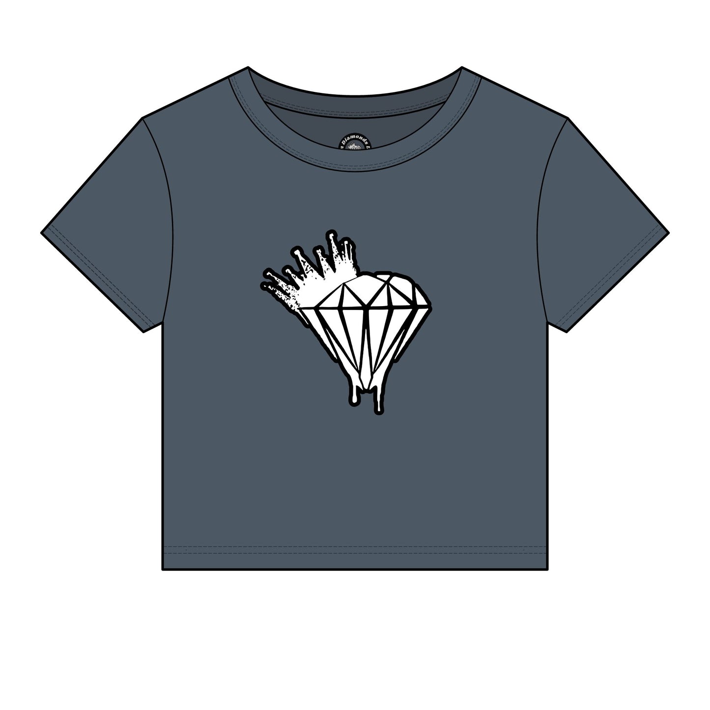 Women's Drippin Diamond Micro Rib Baby Tee