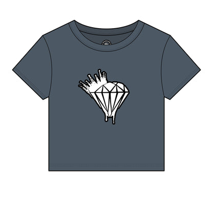 Women's Drippin Diamond Micro Rib Baby Tee