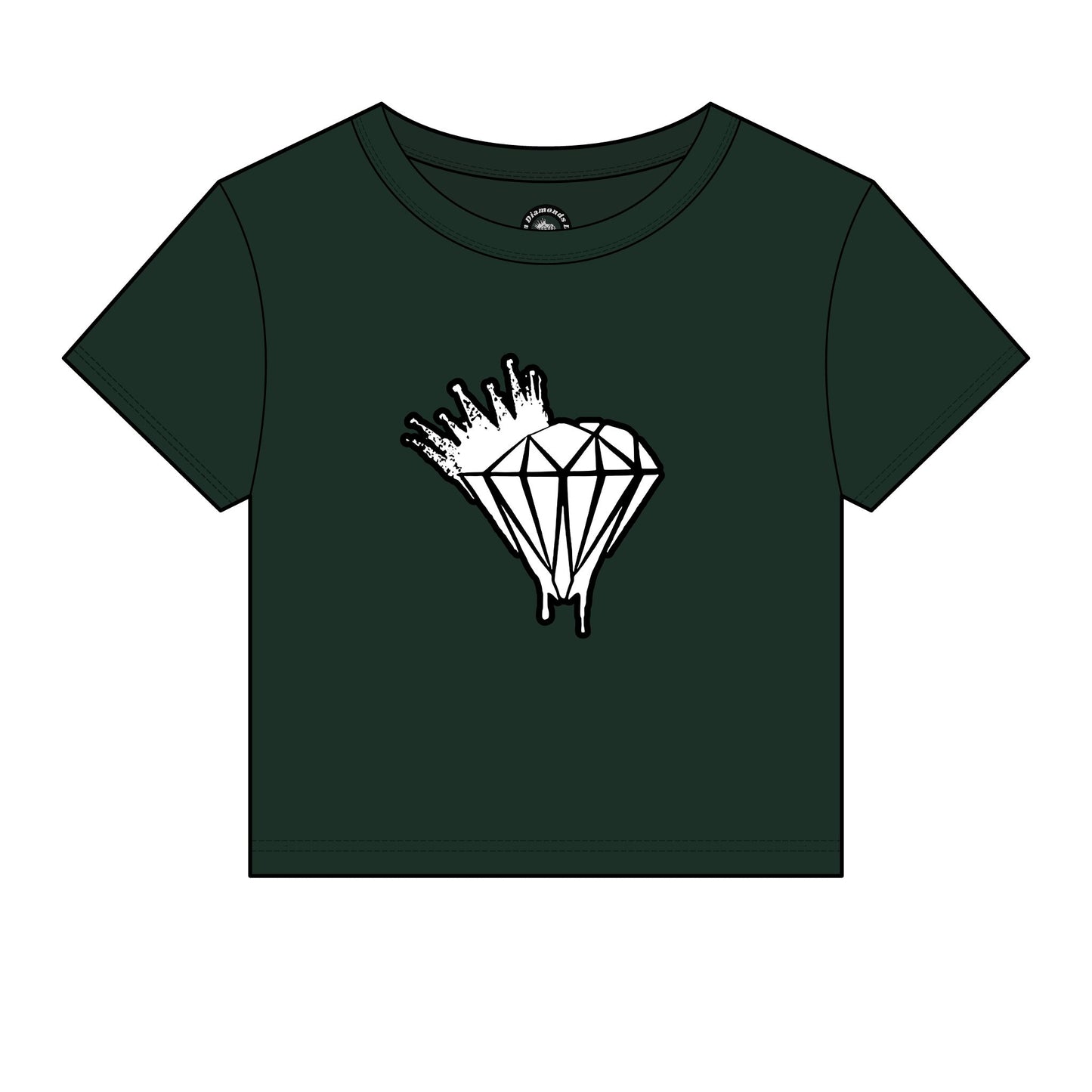 Women's Drippin Diamond Micro Rib Baby Tee