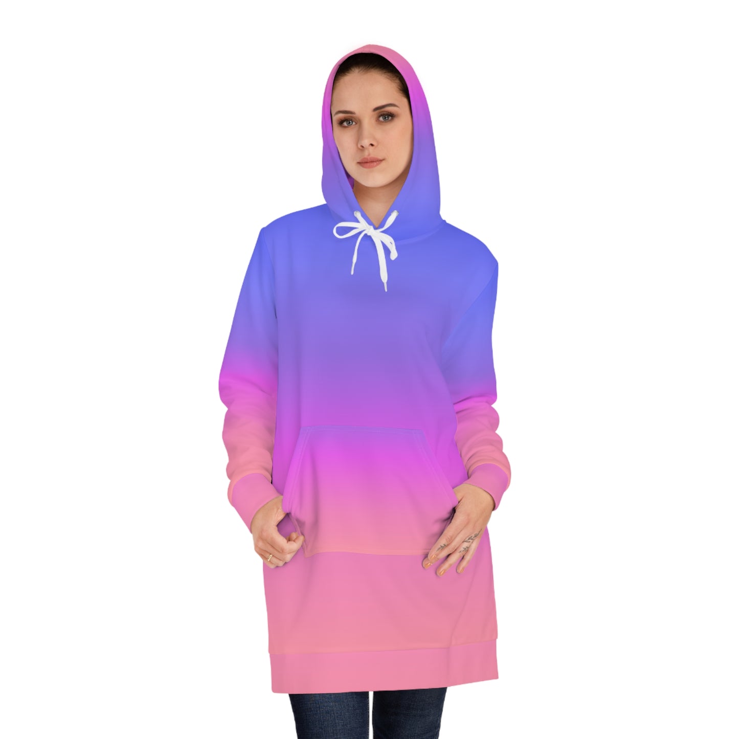 Women's Sunset Ombre Hoodie Dress