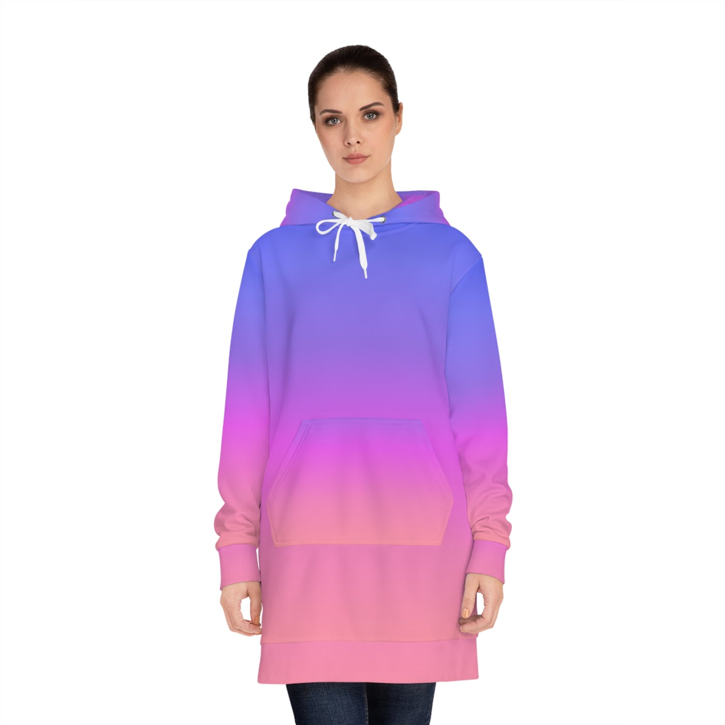 Women's Sunset Ombre Hoodie Dress