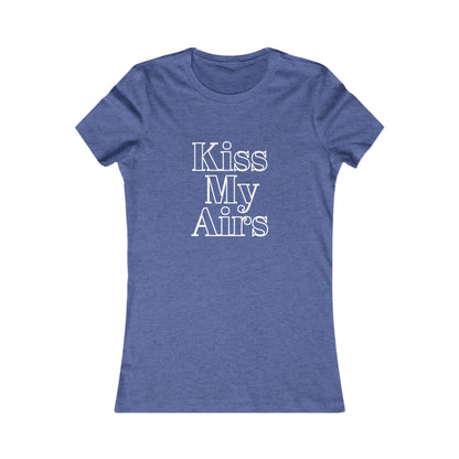 Kiss My Airs Women's Tee - Stylish Graphic Shirt for Casual Vibes - Drippin Diamonds Designs