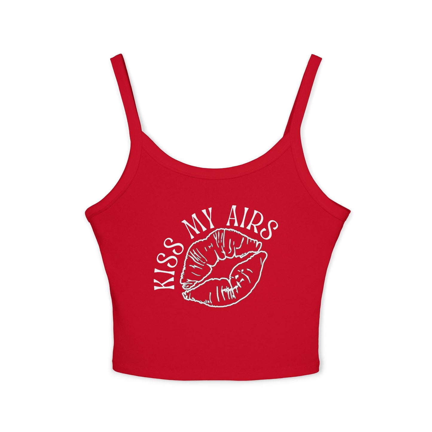 Women's Kiss My Airs Spaghetti Strap Tank Top