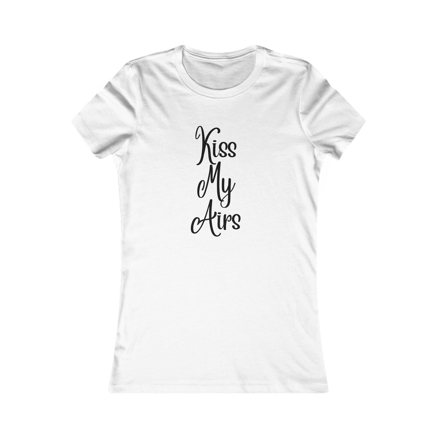 Women's Kiss My Airs Tee, Cute Summer Shirt, Gift for Her, Casual Outfit, Funny Tee for Friends, Trendy Top - Drippin Diamonds Designs
