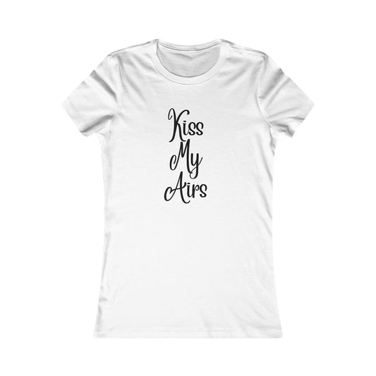 Women's Kiss My Airs Tee, Cute Summer Shirt, Gift for Her, Casual Outfit, Funny Tee for Friends, Trendy Top - Drippin Diamonds Designs