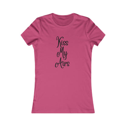 Women's Kiss My Airs Tee, Cute Summer Shirt, Gift for Her, Casual Outfit, Funny Tee for Friends, Trendy Top - Drippin Diamonds Designs