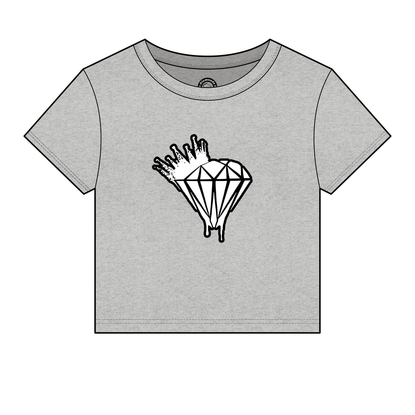 Women's Drippin Diamond Micro Rib Baby Tee