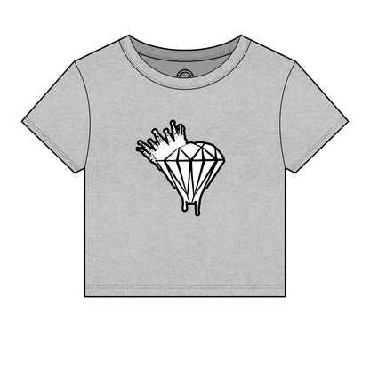 Women's Drippin Diamond Micro Rib Baby Tee