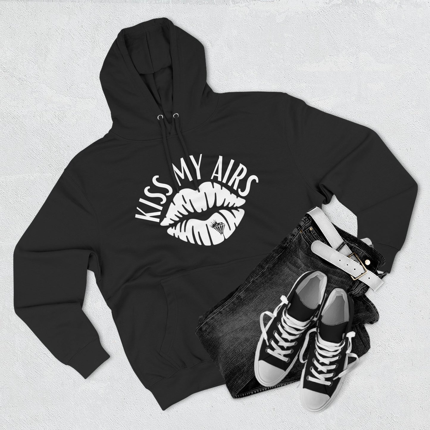 Women's Kiss My Airs Bright Fleece Hoodie