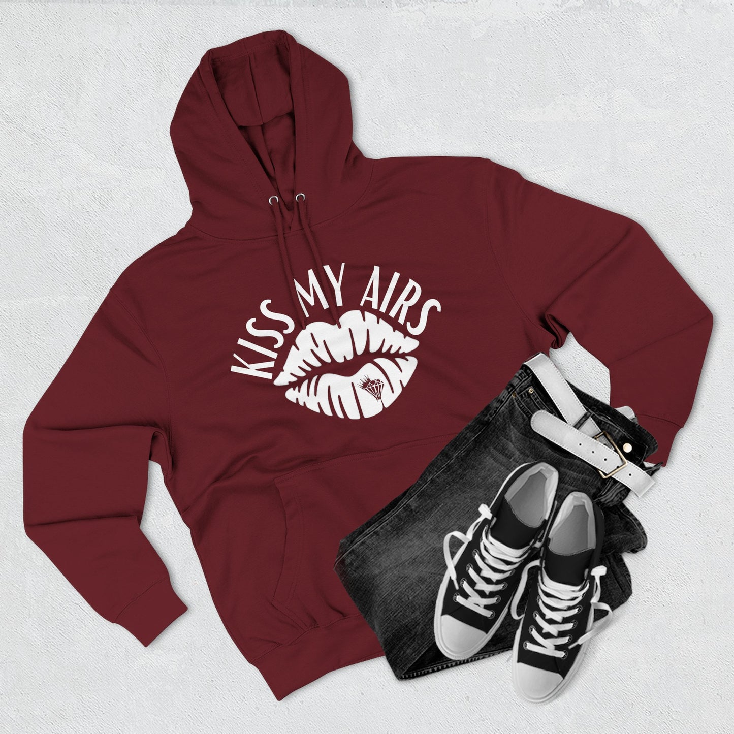 Women's Kiss My Airs Bright Fleece Hoodie