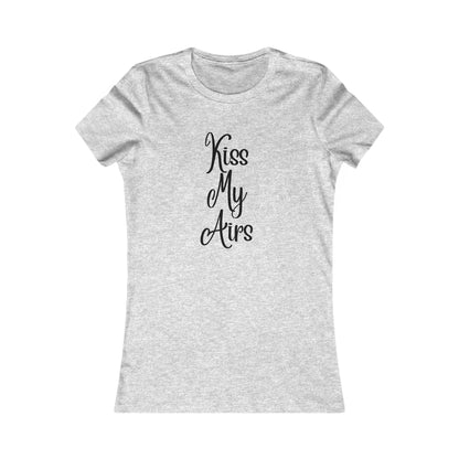 Women's Kiss My Airs Tee, Cute Summer Shirt, Gift for Her, Casual Outfit, Funny Tee for Friends, Trendy Top - Drippin Diamonds Designs