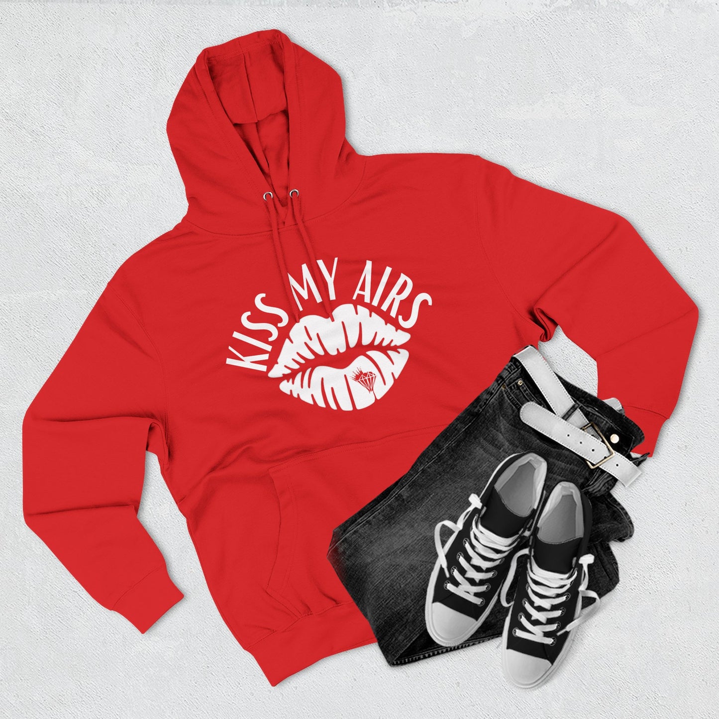 Women's Kiss My Airs Bright Fleece Hoodie