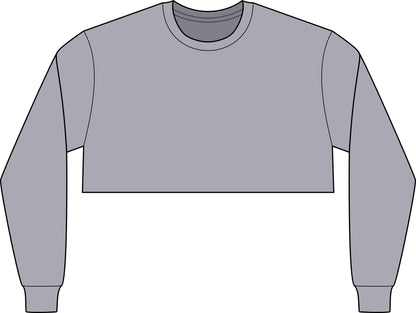 Women's Kiss My Airs Awesome Crop Long Sleeve Tee