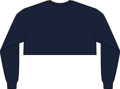 Women's Kiss My Airs Awesome Crop Long Sleeve Tee