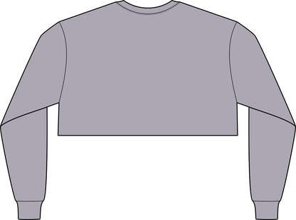 Women's Kiss My Airs Awesome Crop Long Sleeve Tee