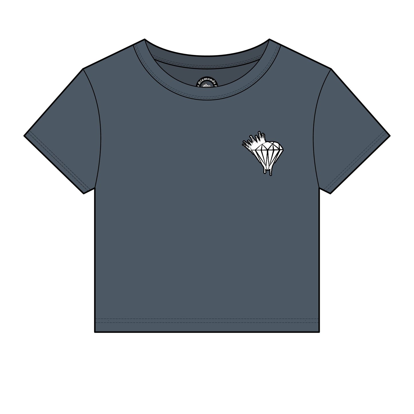 Women's Drippin Diamond Micro Rib Baby Tee