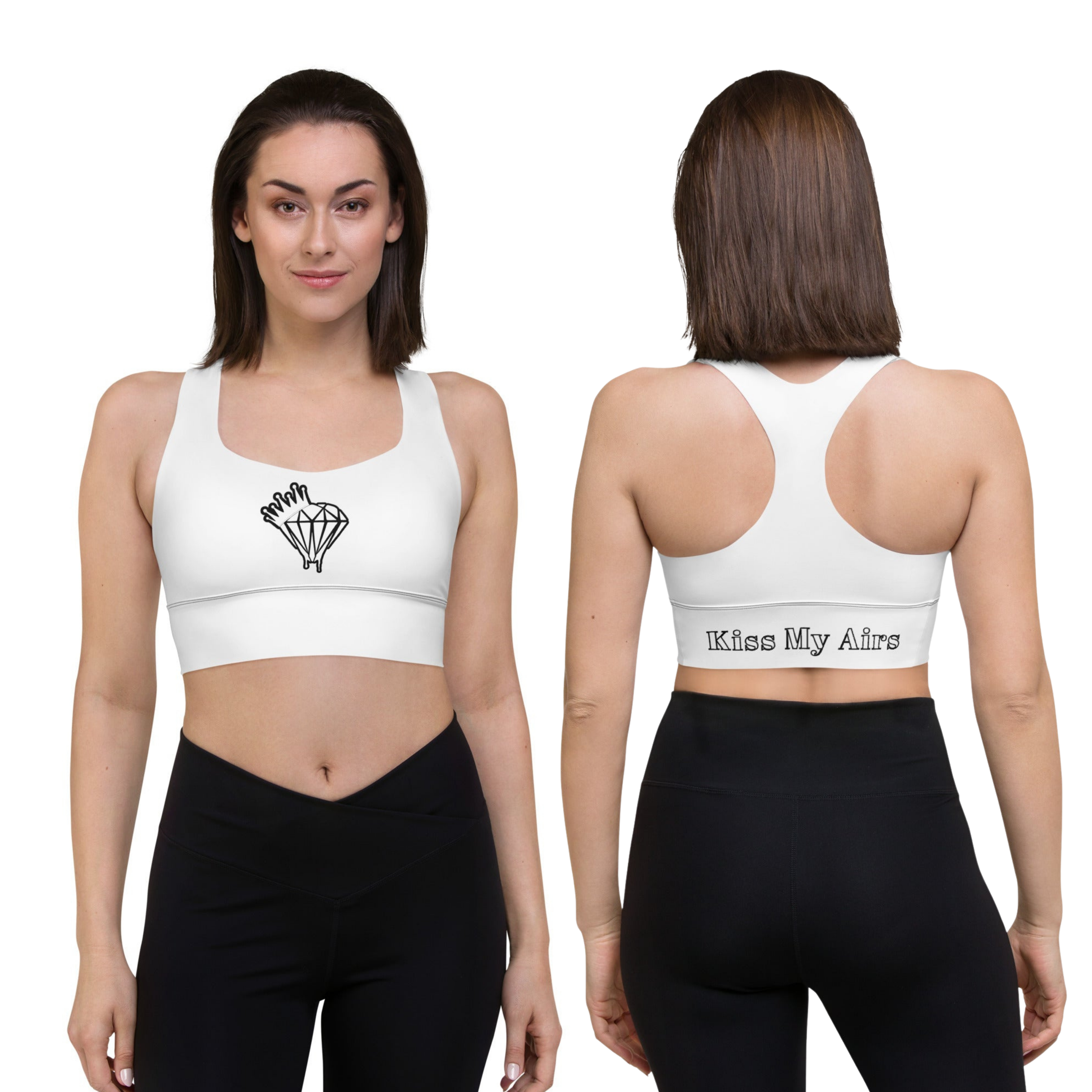 Drippin Diamond Longline Sports Bra