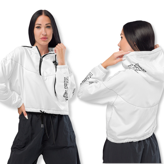 Women's Drippin Diamond Cropped Windbreaker