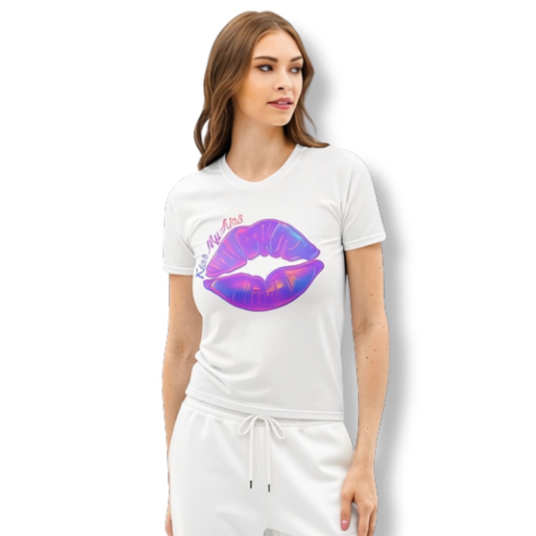 Women’s Sunset Ombre Cotton Crew Neck T-shirt