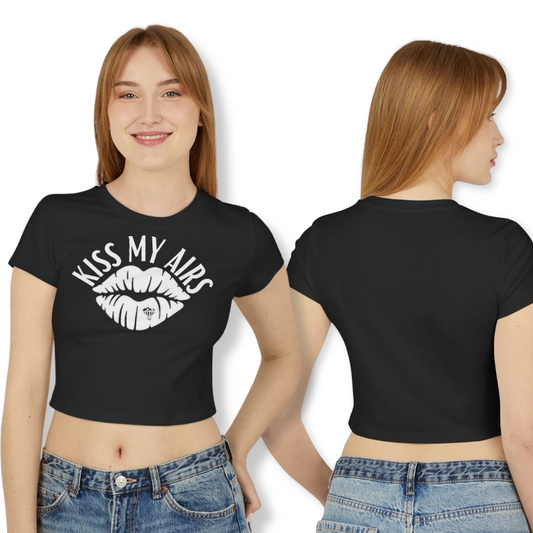 Women's Graphic Kiss My Airs Baby Tee