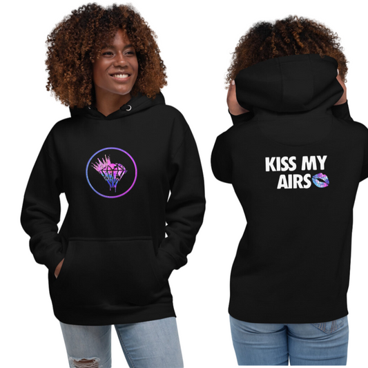 Women's Classic Kiss My Airs Reverse Pullover Hoodie