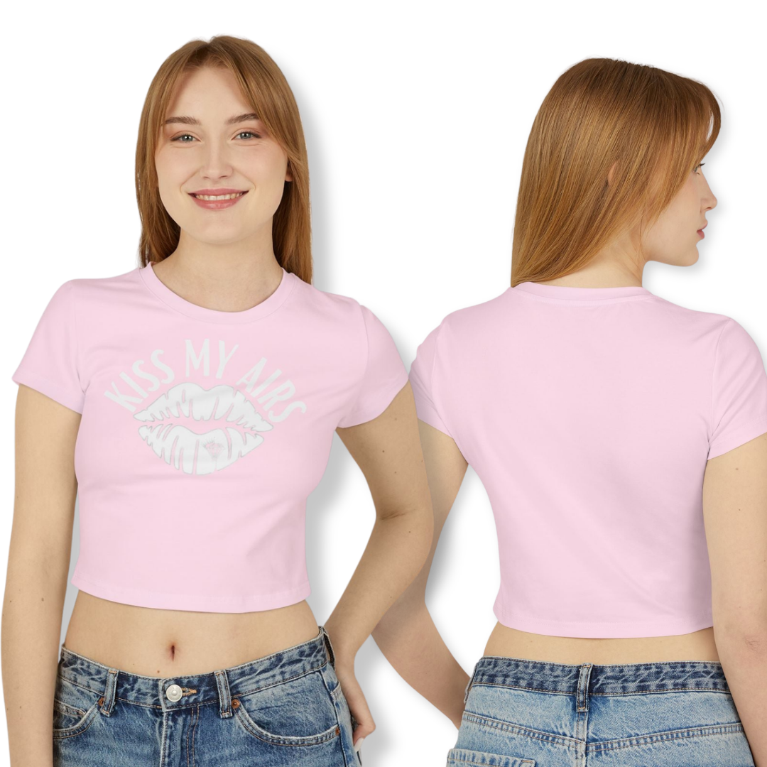 Women's Graphic Kiss My Airs Baby Tee