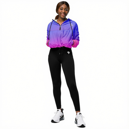 Women’s Sunset Ombre Cropped Windbreaker