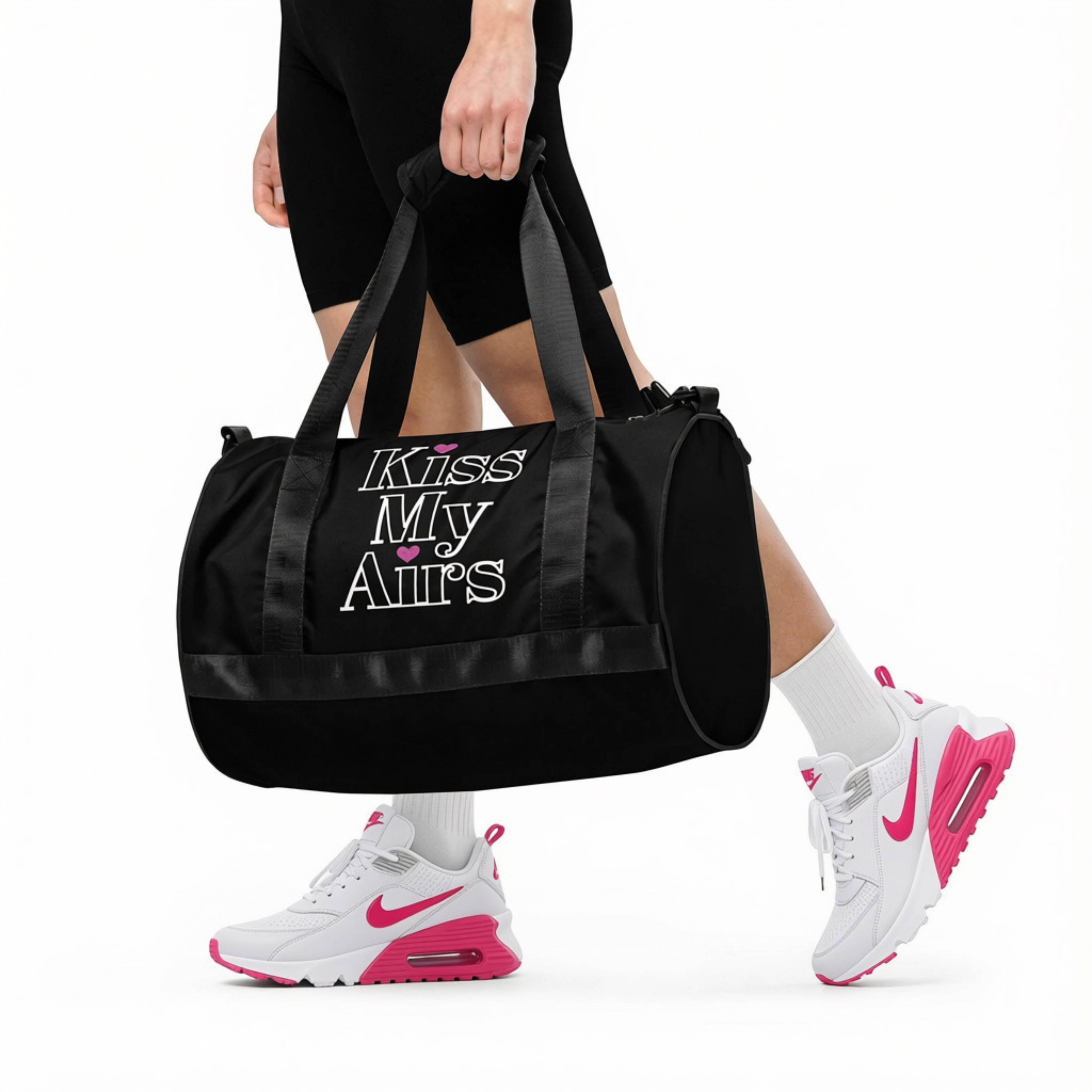 Kiss My Airs Hearts Mini Duffel Bag