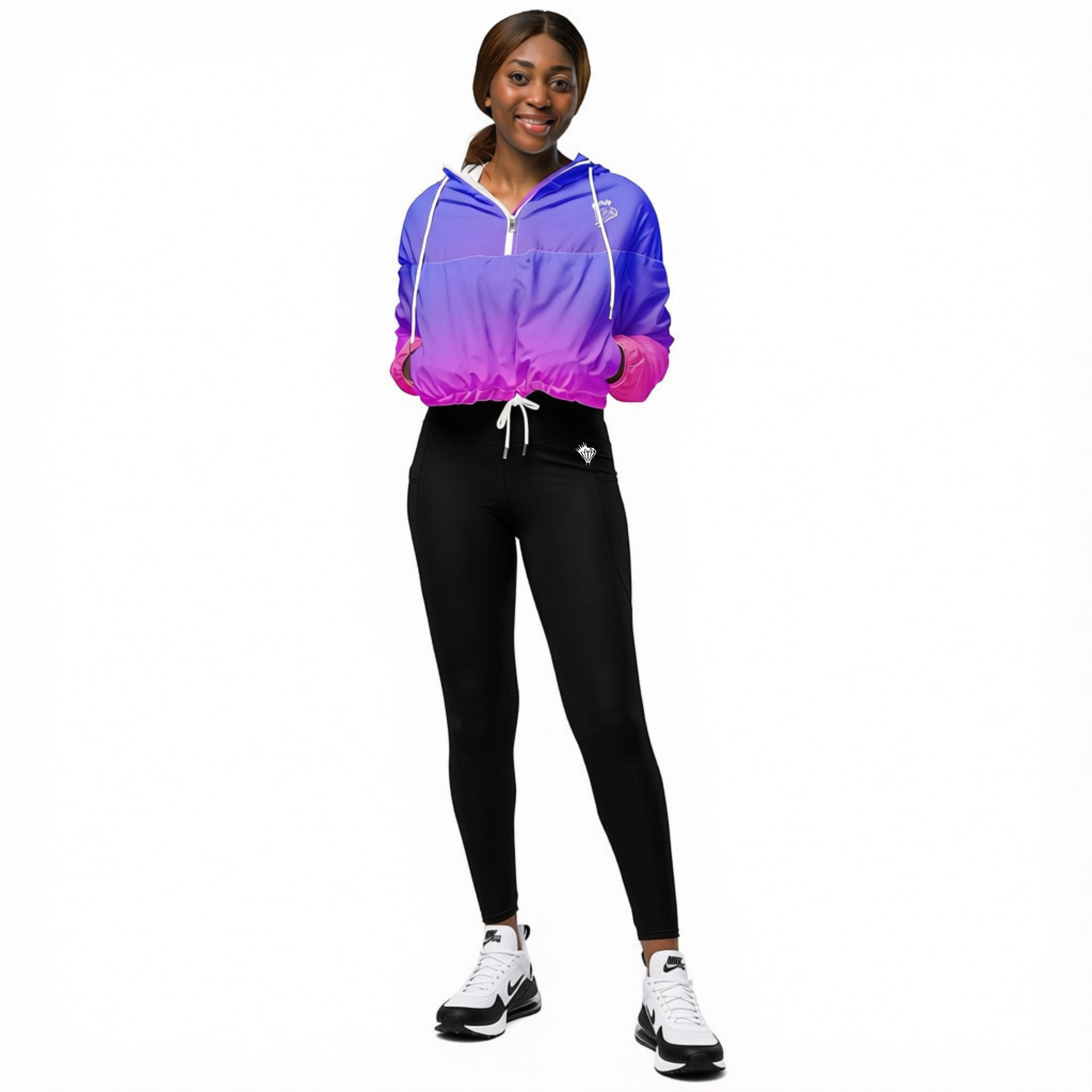 Women’s Sunset Ombre Cropped Windbreaker