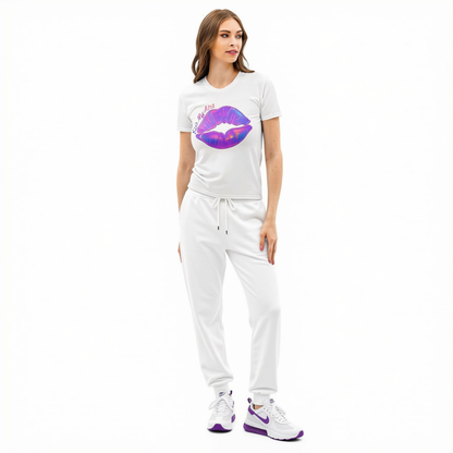 Women’s Sunset Ombre Cotton Crew Neck T-shirt
