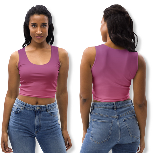 Women's Fitted Gradient Crop Top