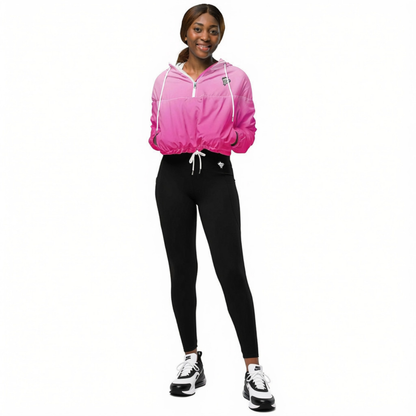 Women’s Hyper Pink Cropped Windbreaker