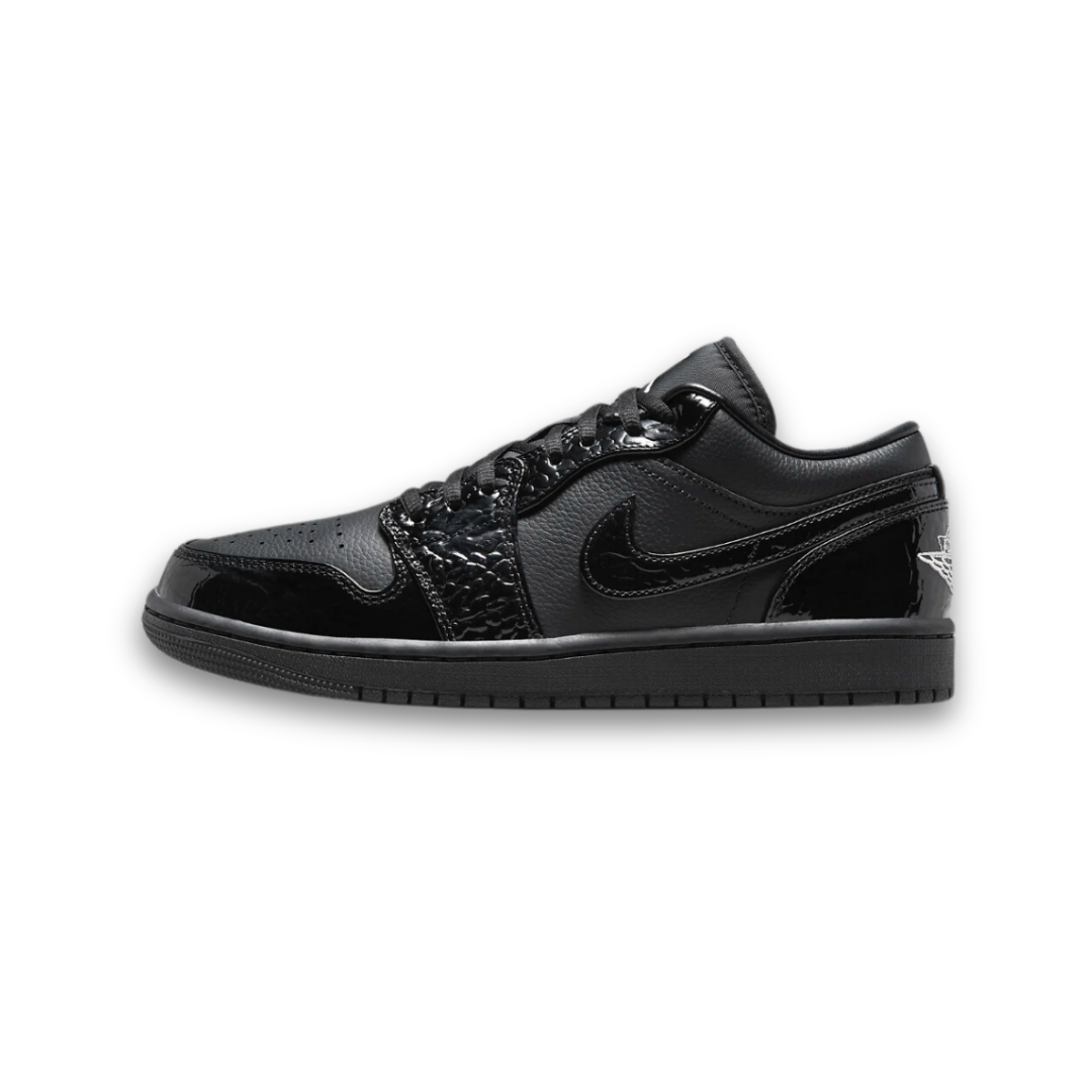 Women's Swarovski Air Jordan 1 Low SE 'Black Croc’