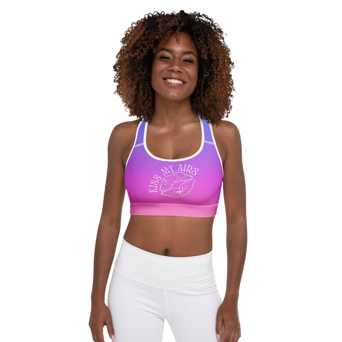 Sunset Ombre Padded Sports Bra
