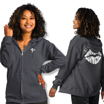 Kiss My Airs Heavy Blend Zip Hoodie
