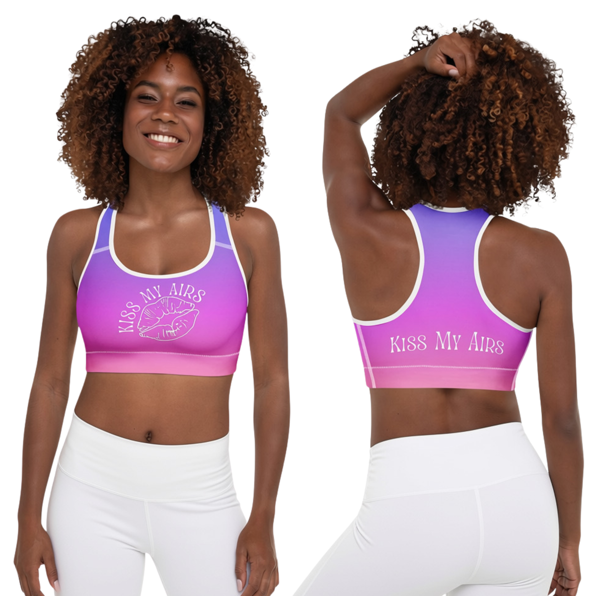 Sunset Ombre Padded Sports Bra
