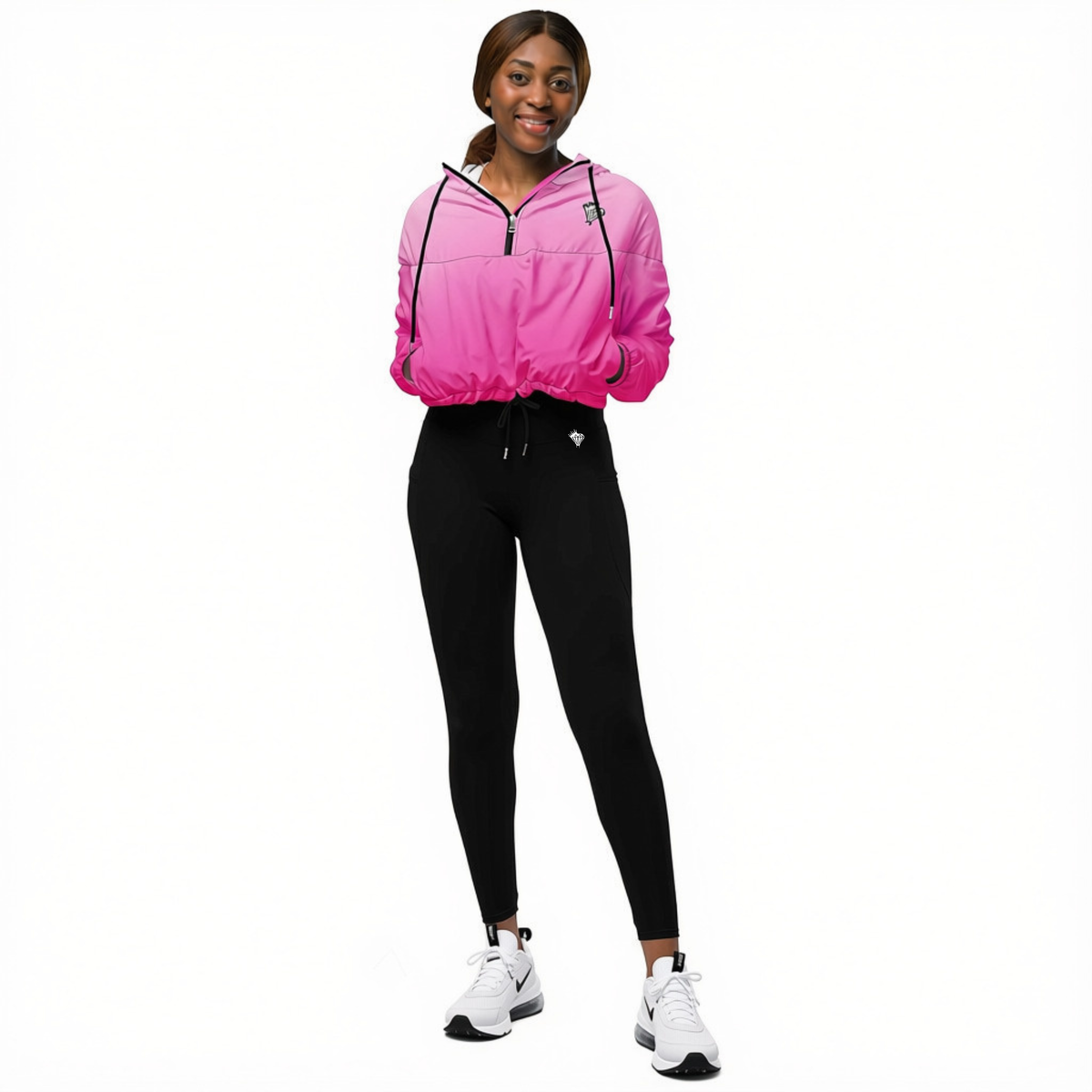 Women’s Hyper Pink Cropped Windbreaker