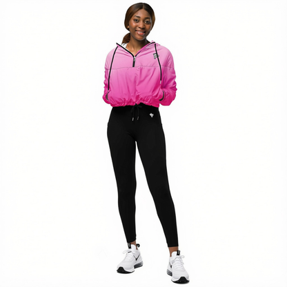 Women’s Hyper Pink Cropped Windbreaker