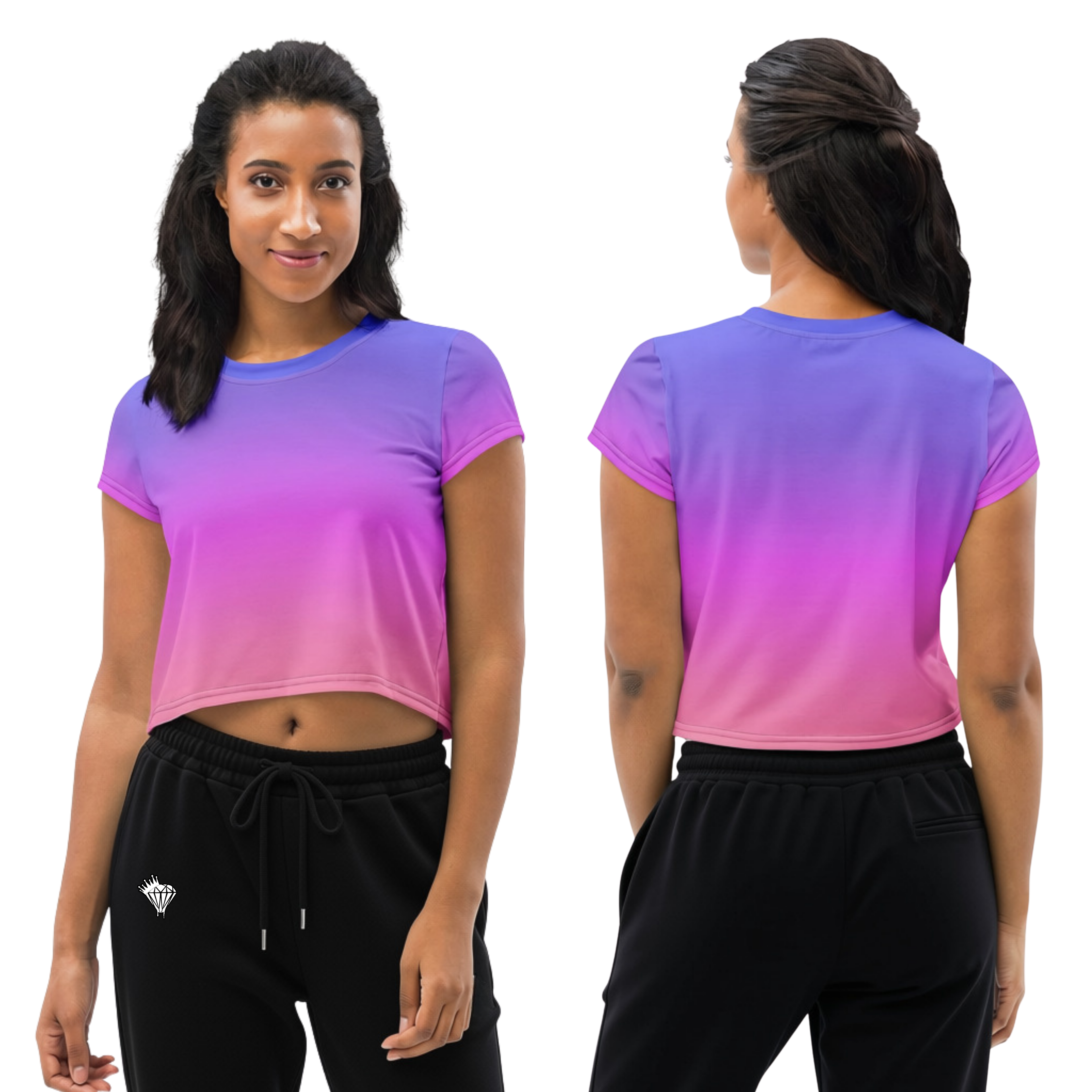 Sunset Ombre Regular Crop Top
