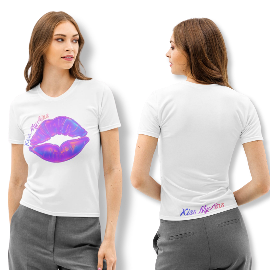 Women’s Sunset Ombre Cotton Crew Neck T-shirt