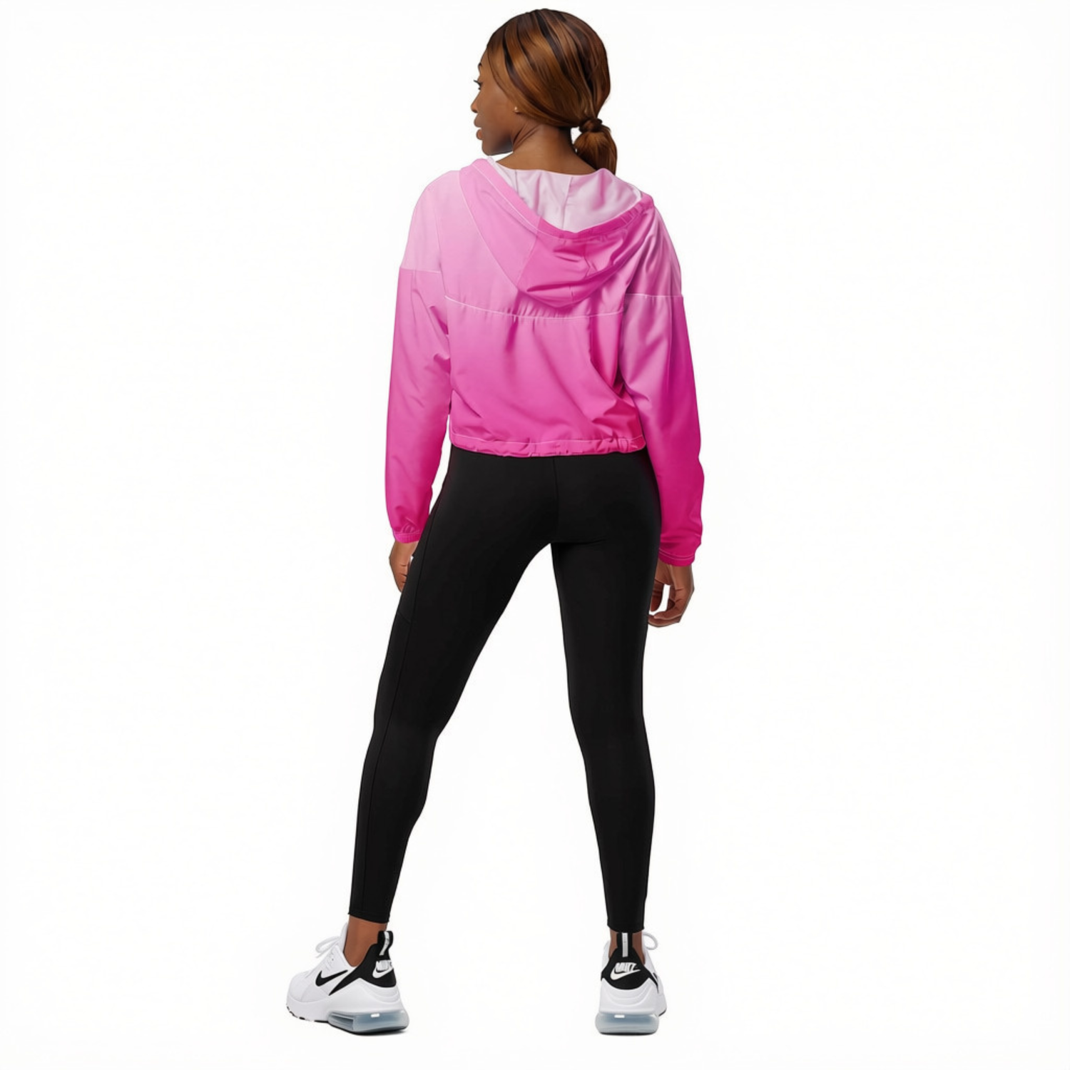 Women’s Hyper Pink Cropped Windbreaker
