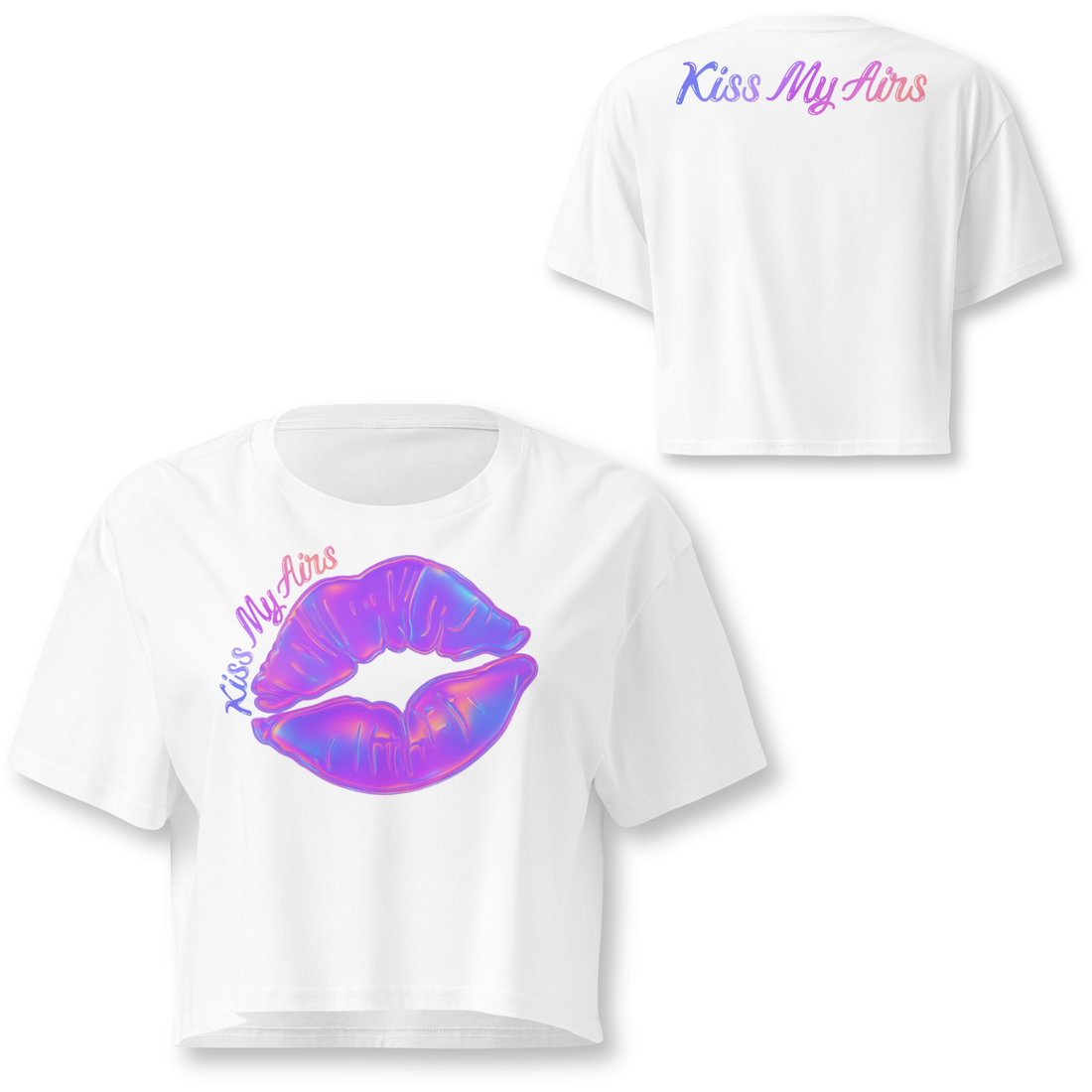 Women’s Kiss My Airs Sunset Ombre Crop Top