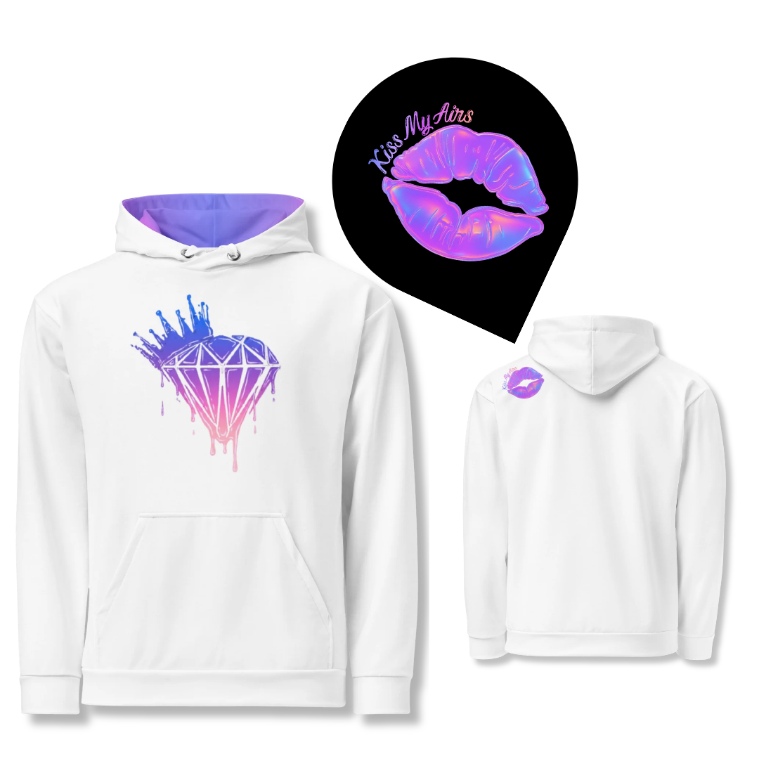 Women's Drippin Diamond Drip Effect Cotton Hoodie