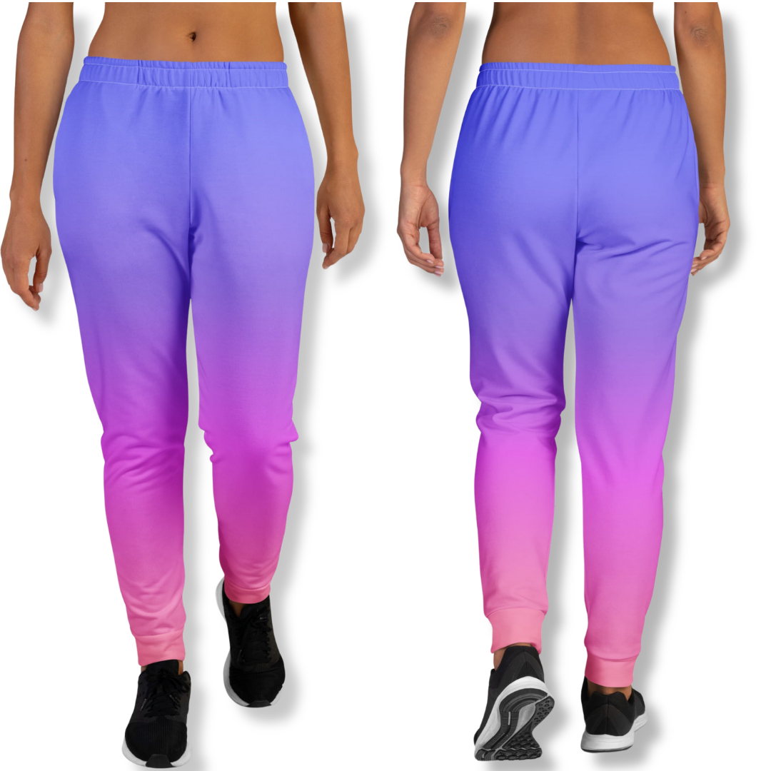 Women's Sunset Ombre Slim Fit Joggers