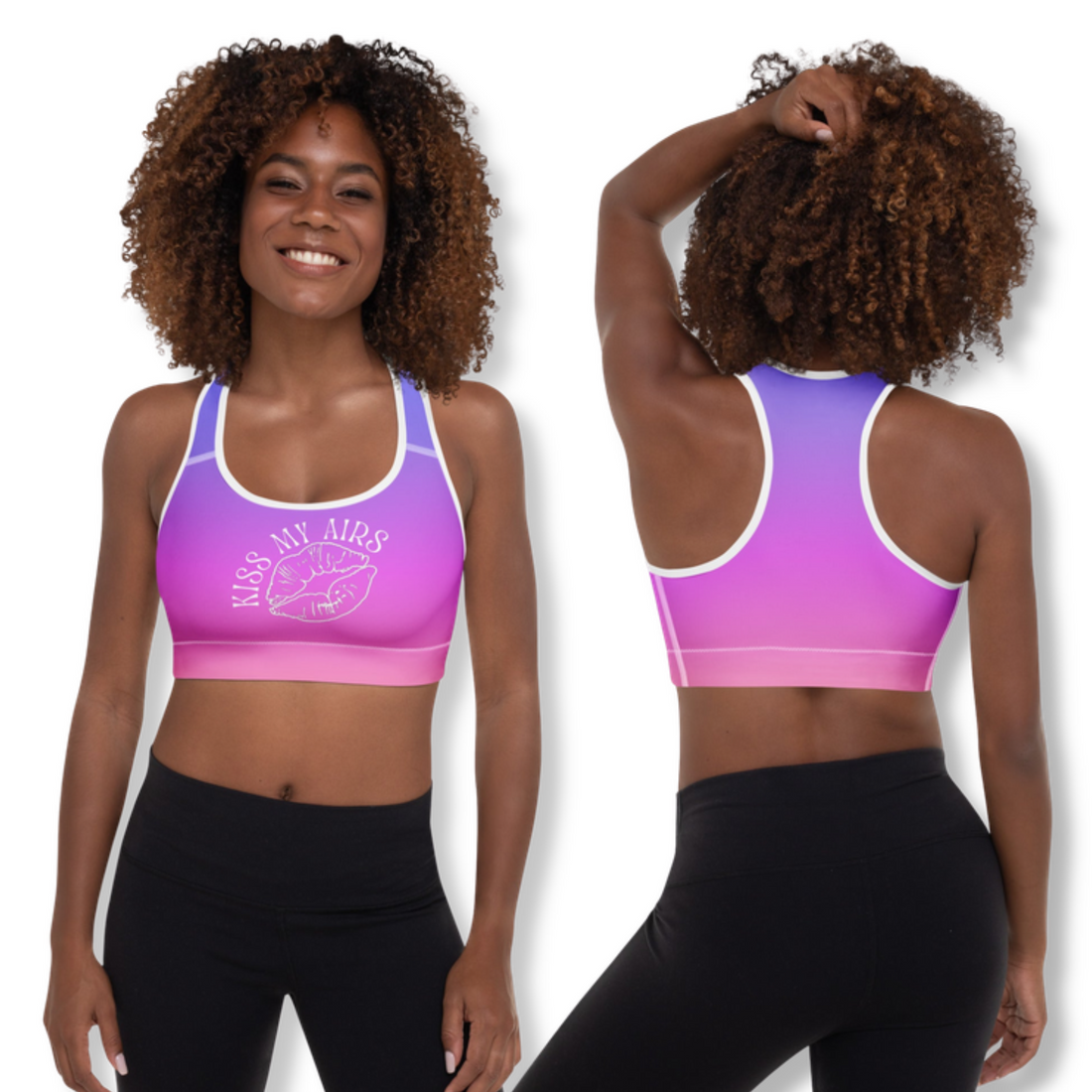 Sunset Ombre Padded Sports Bra