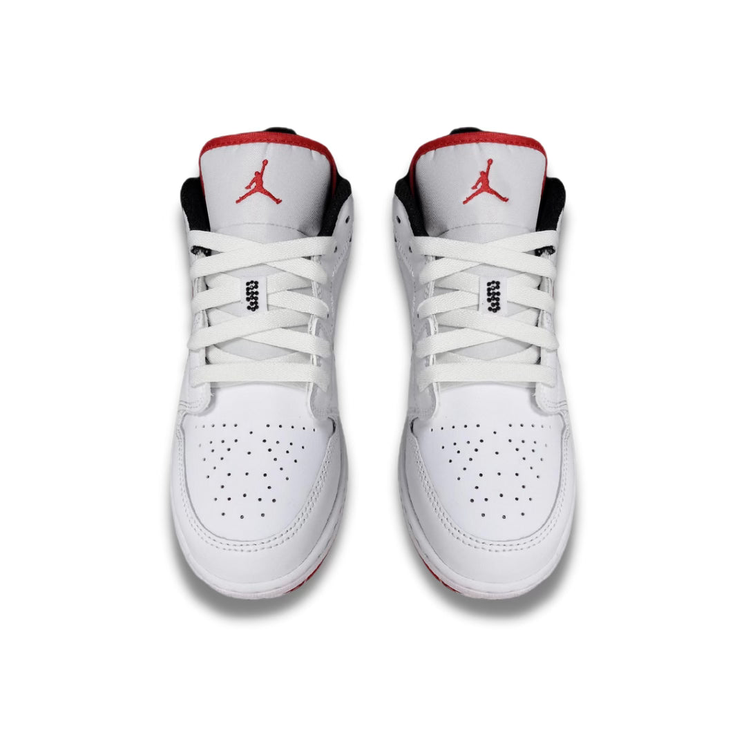 Air Jordan 1 Low 'White Gym Red' (GS) - Drippin Diamonds Designs